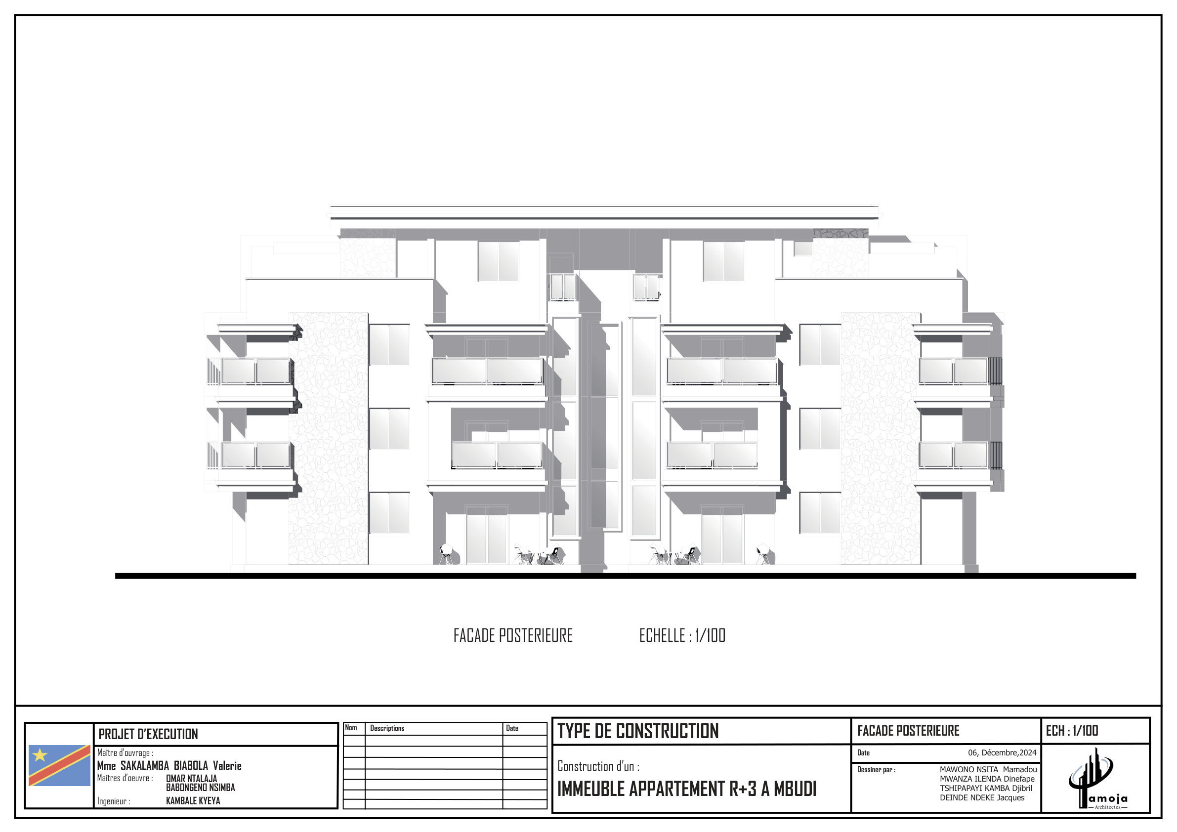 Page 11 — Projet immeuble appartement R+3 à Mbudi
