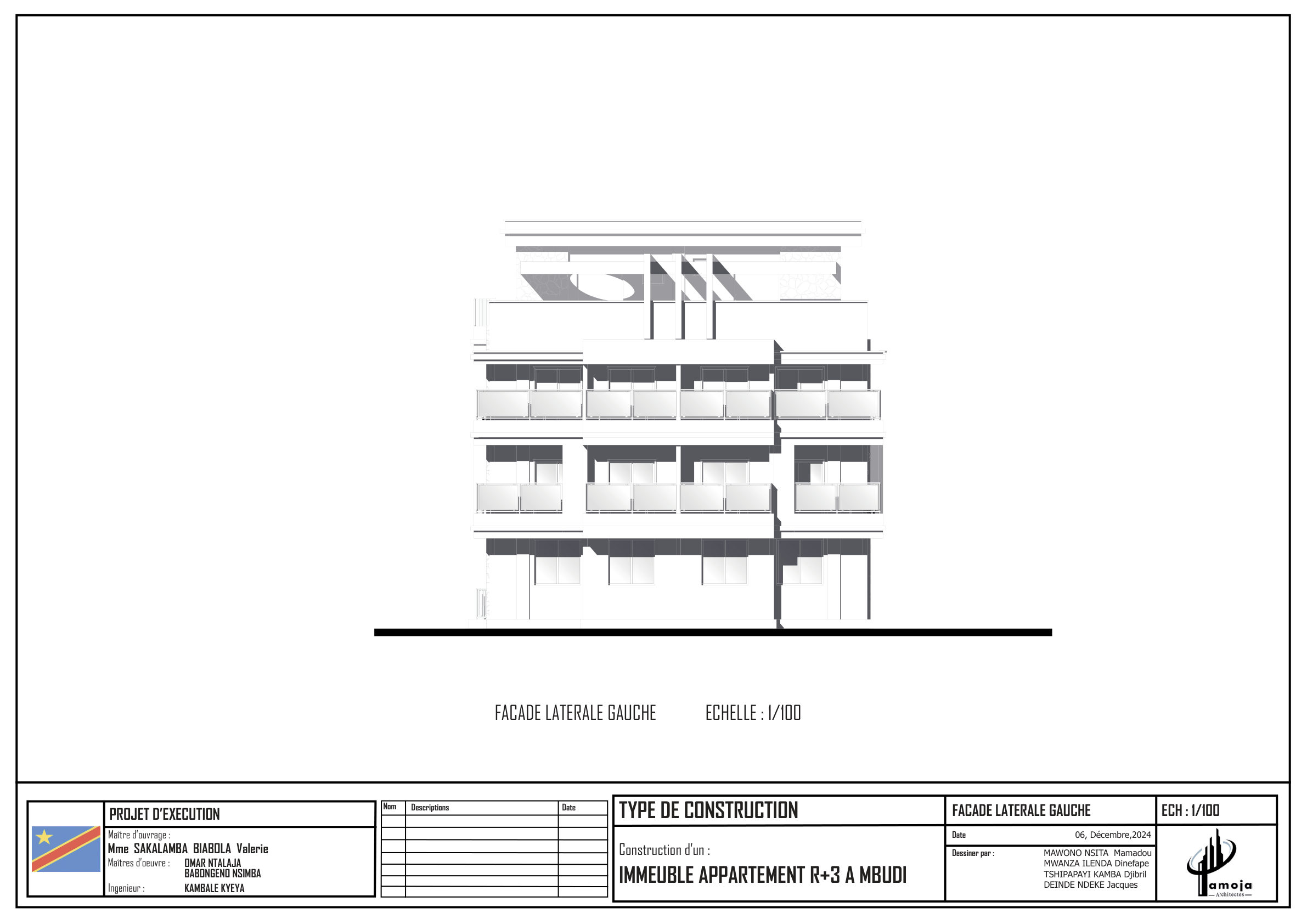 Page 12 — Projet immeuble appartement R+3 à Mbudi